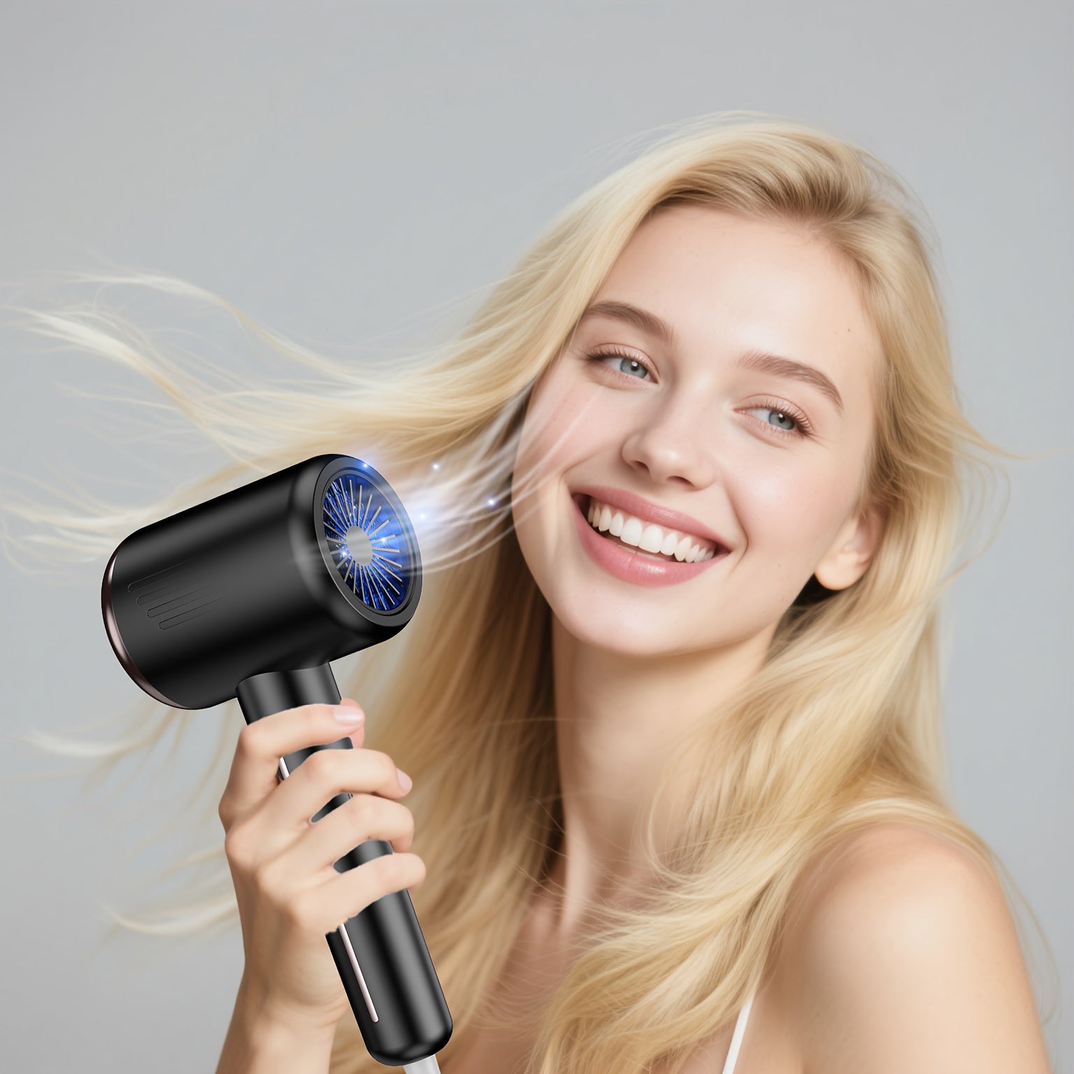 Sèche-cheveux professionnel robuste 2200 W, puissant, séchage rapide, faible bruit