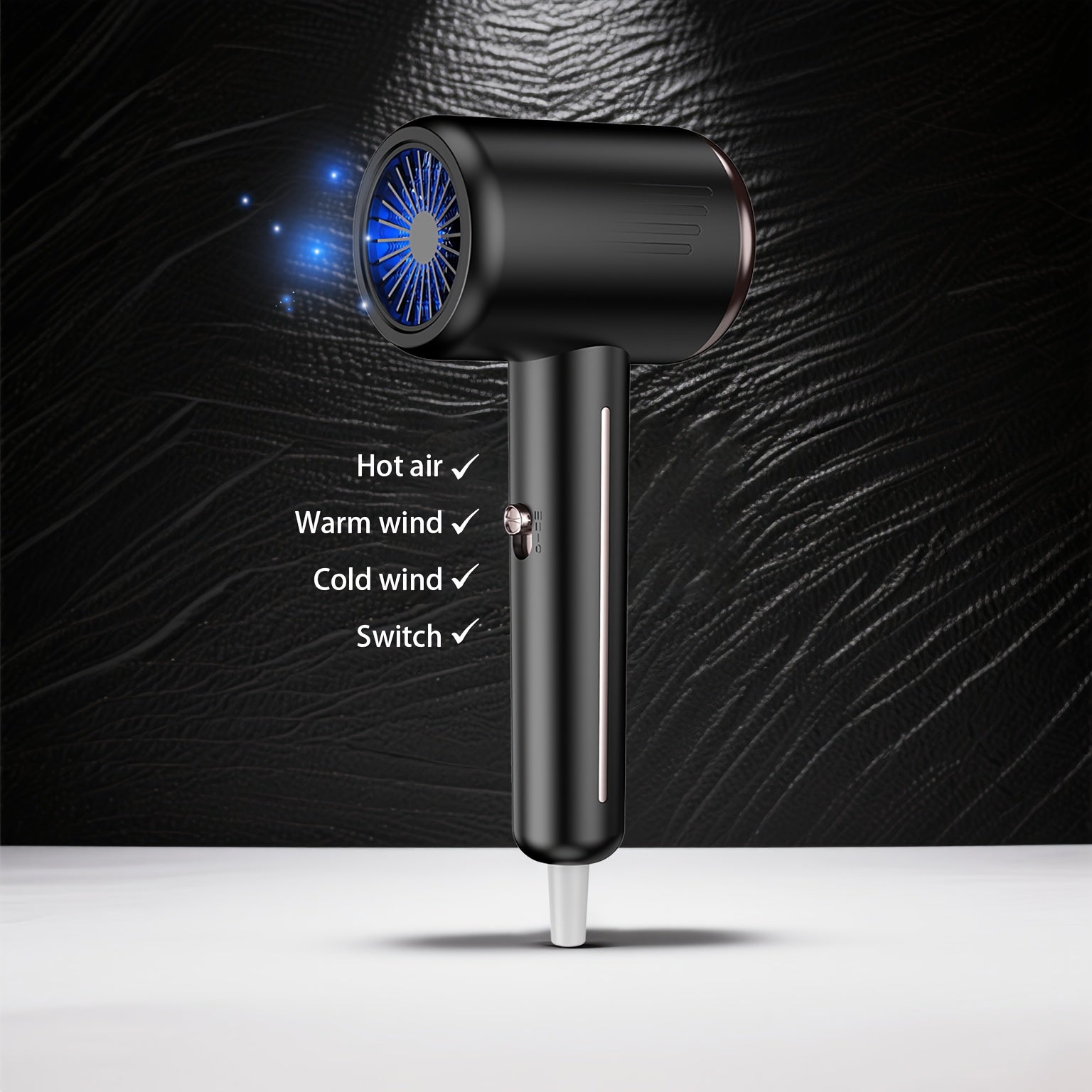 Sèche-cheveux professionnel robuste 2200 W, puissant, séchage rapide, faible bruit