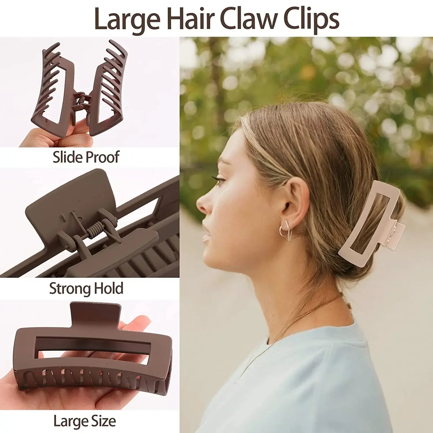 Pinces à cheveux pour femmes et filles, 4 pièces